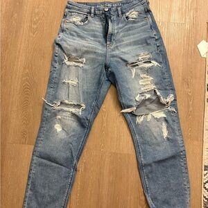 American Eagle Outfitters women's Blue Distressed Jeans